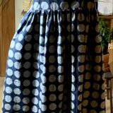 久留米絣反物からノースリーブギャザーワンピース