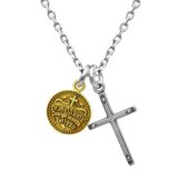 十字架ネックレス メンズ シルバー925 コイン　fc218