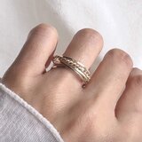 Chianti　14kgf×silver925  5連　リング　指輪