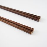 みちびく北天の星　うるし箸　【細身・22.5cm】