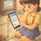 四つ葉ふるふるストラップ