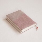 〈 桜と茜の染め 〉リネンのブックカバー