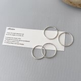 シルバーリング【simple ring】／華奢リング　細身　ピンキー　サム　950　つけっぱなし