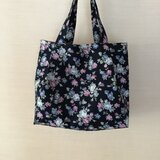 「花柄模様」トートバッグ