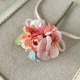〈染め花〉小ぶりな花束コサージュ00