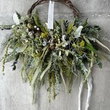 植物踊る長もちリース