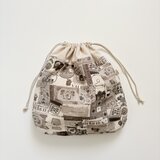 大きな巾着　TEA time