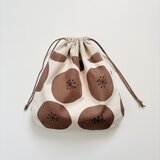 大きな巾着　まあるいわたげ