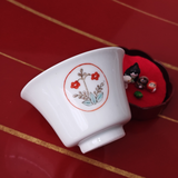 有田焼｜華山窯｜ぐい呑み｜お猪口｜赤絵｜酒｜SAKECUP｜佐賀｜日本