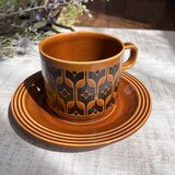 【D】こっくりクラシカルなカップ&ソーサー＊ホーンジー／Hornsea／HEIR LOOM　エアルーム／オータムブラウン