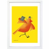 ポストマン　鳥　送料無料 　あらゆるお部屋のポスター　イラスト　ポスター　アートポスター　アート/sei検索新着順　4074