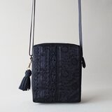 BLACK FRANCE RIBBON MINI POCHETTE