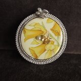 ＳＶ Button  Brooch Butterfly