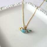 セキセイインコ・レインボー系のネックレスのコピー