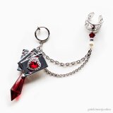 ハートのA♥フープイヤリング&イヤーカフ【ピアス等パーツ変更可】