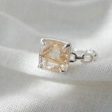 ルチルクォーツ チェーンring / Silver