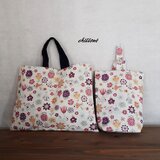 【入園・入学】入園バッグ２点セット：花柄：北欧ナチュラル【0457】