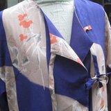 着物地からのカシュクールワンピース