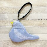 z381●トリポーチ（ミナペルホネン刺繍生地使用