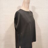 【2026新作♡】和紙素材で超快適♡スリットフレンチプルオーバー　チャコール