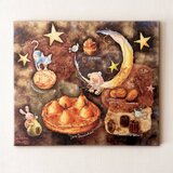 手彩色アートパネル(F10)・秘密の焼き菓子工房