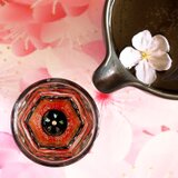桜の六角螺鈿酒盃－訳ありの一品－