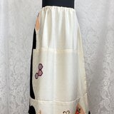 シルクスカート　部屋着　天然素材　着物下着　フリーサイズ　032