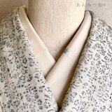 綿の刺繍半衿 爽やか小花