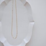 木漏れ日 ｜華奢チェーンネックレス シンプル 14kgfゴールドチェーン 上品