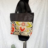 通勤バッグ　大容量バッグ　サブバッグ　着物リメイクバッグ 037