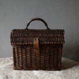 小さめサイズのパニエ　panier　アンティークパニエ　フランスアンティーク　ブロカントのある暮らし