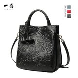 トートバッグ 本革レザー ハンドメイド 3way ショルダー 大容量 おしゃれ 丈夫 通勤 ブラック  MD29-1