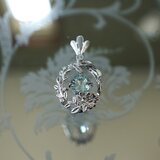 SV　ラウンドアクアマリン　ペンダント＜ヘッドのみ＞