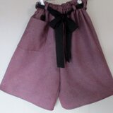 ８６９７　小紋の着物で作ったキュロットスカート