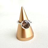 Smoky quartz Ring #16.5