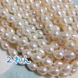 淡水ぱっ きれいめ！おたらちゃんのお気に入り♡つるんとしたお上品なドロップ！1連39cmくらい！2連をお届け致しまーーす！