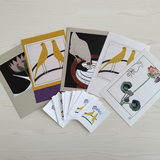 大正モダン 杉浦非水 復刻版 ポストカード5枚＆メルシーシール10枚セット（送料無料）