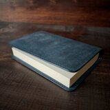 《文庫本サイズ》レザーブックカバー（ネイビー）