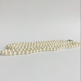 貝パール2Wayオールノットロングネックレス/約6.5mm約120cm/クリームツートン/made in japan