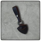 ◆ギターベース　レザー　ピックケース◆茶芯ブラックレザー　カスタムオーダー可能☆