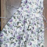 綿麻ノースリーブワンピース(アイボリー)