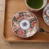 吉祥紋が華やぐ、色絵小皿