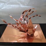 【送料無料】銅板折り鶴　特別仕様　【鳳凰】