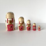 パンとコーヒー マトリョーシカ　red