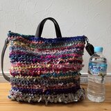 裂き編みバッグ（2way)