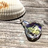 *sv925*Mermaid's Treasure 特大プリズムクリスタルシェルとSV925スネークネックレス