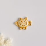 2011年　NEXネクス　猫と魚のフェーヴ　 フェーヴ　ネコ　ねこ　フランス製　ミニチュア　陶器　雑貨　置物のコピーのコピー