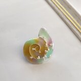 アンモナイトの七宝焼ブローチ
