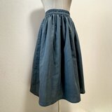 ダブルガーゼのギャザースカート（ブルーグリーン）肌触りがよくて優しい・ふわふわ生地！体型カバーできるデザイン⭐︎のコピーのコピー