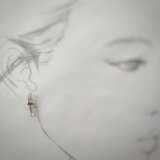 天然アメジスト原石のピアス｜Silver・Amethyst Earrings 一点もの（26004）